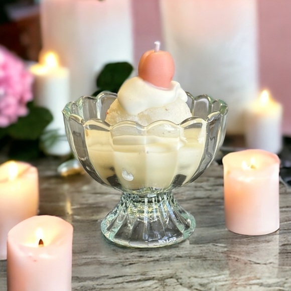 Other - ⚠️SALE Candle // Handmade Vanilla Ice Cream Shaped Candle SEND OFFERS🥳